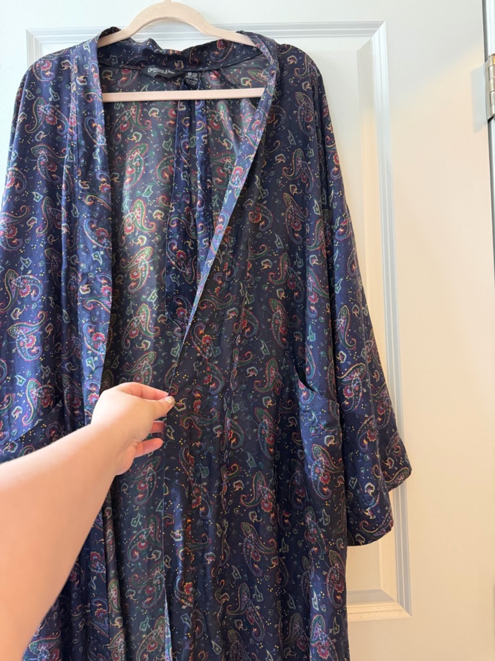 Christian Dior Monsieur 100% silk vintage robe